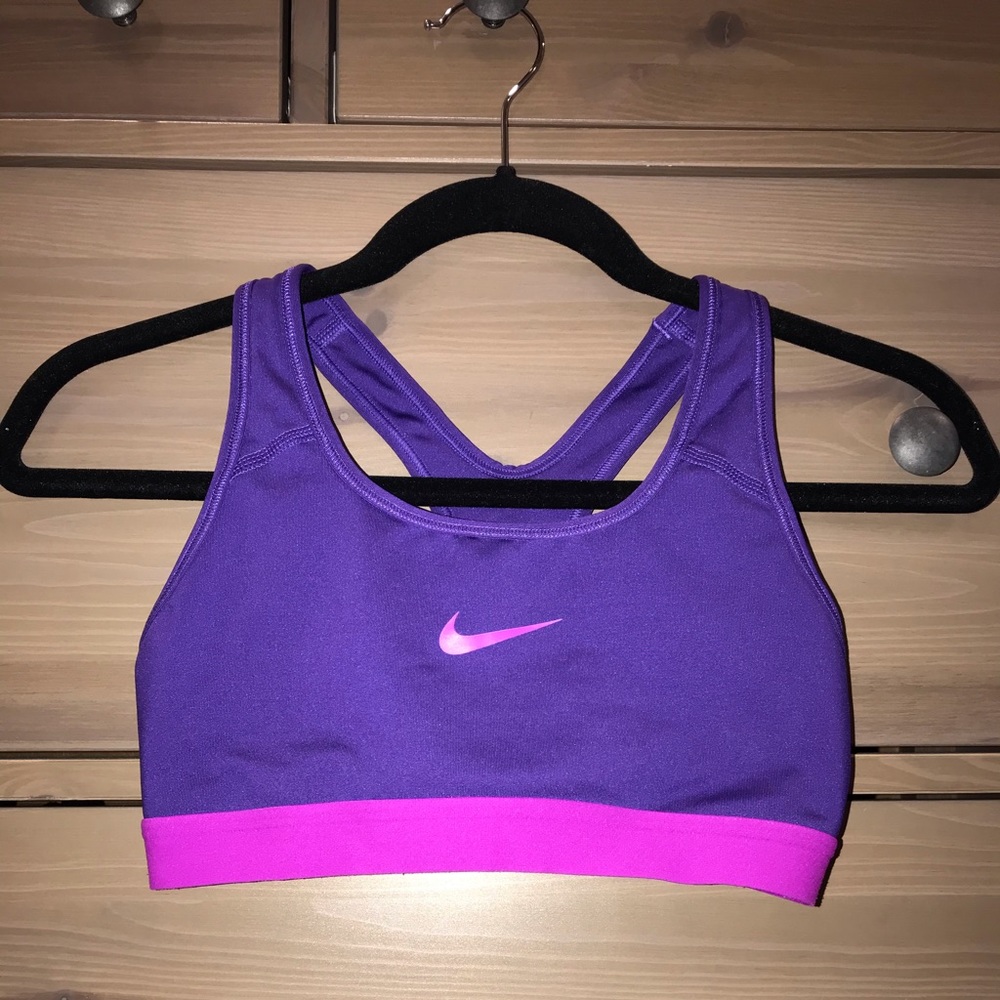 Purple Nike Dri Fit Sports Bra